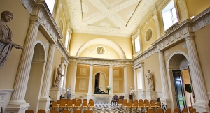 The-Great-Hall-set-for-a-wedding-ceremony-at-Syon-Park-a-unique-wedding-venue-in-Middlesex-near-London-featured-on-the-Gay-Wwedding-Guide